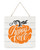 Happy Fall Pumpkin Wooden Plank Sign 7.5 x 7.5
