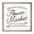 Fresh Cut Flower Market Rustic Wood Farmhouse Wall Sign