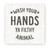 Wash Your Hands Ya Filthy Animal Rustic Wood Farmhouse Wall Sign
