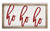 Ho Ho Ho Santa Christmas Rustic Wood Farmhouse Wall Sign