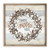 Family Gathers Here Cotton Plant Wreath Rustic Wood Farmhouse Wall Sign