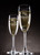 Personalized Engraved Champagne Toasting Glasses With Mr. and Mrs. Design  (Set of 2)