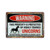 Warning This Property Is Protected By Highly Trained Unicorns Aluminum Sign 8x12