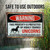 Warning This Property Is Protected By Highly Trained Unicorns Aluminum Sign 8x12