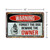 Warning Forget The Dog Beware The Owner Aluminum Sign 8x12