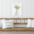 White Flowers In Water Jug Rustic Wood Wall Sign