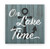 On Lake Time Weathered Anchor Rustic Wood Wall Sign