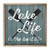 Lake Life Weathered Oar Rustic Wood Wall Sign