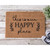 This Is Our Happy Place Coir Coconut Husk Doormat 18x30 or 24x36