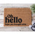 Oh Hello Hope You Brought Wine Coir Coconut Husk Doormat 18x30 or 24x36