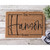 Personalized Family Name Coir Coconut Husk Doormat 18x30 or 24x36