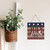 July Fourth 1776 Wooden Plank Sign 7.5 x 7.5
