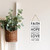Faith Hope Love Wooden Plank Hanging Wall Decor Sign White Wood Style 5x10 