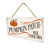 Pumpkin Patch Wooden Plank Hanging Wall Decor Sign White Wood Style 5x10
