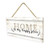 Home Is My Happy Place Wooden Plank Hanging Wall Decor Sign Whitewash Wood Style 5x10