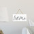 Welcome To Our Home (Script) Wooden Plank Hanging Wall Decor Sign White Wood Style 5x10