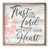 Trust In The Lord With All Your Heart Farmhouse Style Wood Wall Decor Sign