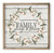 Family Always and Forever Floral Wreath Farmhouse Style Wood Wall Decor Sign