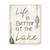 Life is Better At The Lake Fishing Lure Farmhouse Style Wood Wall Decor Sign