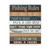 Fishing Rules Farmhouse Style Wood Wall Decor Sign
