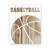 Basketball Wood Print Farmhouse Style Wood Wall Decor Sign