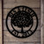 Personalized Round Metal Outdoor Address Family Name Sign With Tree