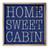 Home Sweet Cabin Blue Farmhouse Style Wood Wall Decor Sign
