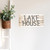 Lake House Rustic Plank Farmhouse Style Wood Wall Decor Sign
