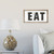 Eat Rustic Farmhouse Style Kitchen Wood Wall Decor Sign