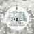 First Christmas In Our New Home Watercolor House 3 Inch Ceramic Christmas Ornament With Gift Box