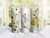 20oz Skinny Tumbler Personalized Flowers - Stainless Steel Double Wall Insulated Cup With Lid And Straw