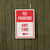 No Parking Anytime (left arrow) Aluminum Sign 8x12