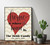 Personalized Home Is Where The Heart Is Sign 12x15