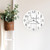 Personalized Clock With Rustic White Background 13" or 18"