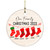 Our Family Christmas Personalized With Stockings 3 Inch Ceramic Christmas Ornament With Gift Box