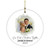 Our First Christmas Together Personalized Photo Ornament 3 Inch Ceramic Christmas Ornament With Gift Box