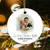 Our First Christmas Together Personalized Photo Ornament 3 Inch Ceramic Christmas Ornament With Gift Box
