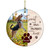 Your Paws Left Pawprints On Our Hearts Personalized Pet Memorial Ornament 3 Inch Ceramic Christmas Ornament With Gift Box