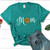 Mom With Sunflower Women's T-Shirt - Mother's Day Gift - Available In 8 Colors
