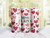 20oz Skinny Tumbler Personalized Red Hearts - Stainless Steel Double Wall Insulated Cup With Lid And Straw