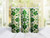 20oz Skinny Tumbler St. Patrick's Day Clover Celtic Cross - Stainless Steel Double Wall Insulated Cup With Lid And Straw