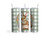 20oz Skinny Tumbler Happy Easter With Bunny And Wreath - Stainless Steel Double Wall Insulated Cup With Lid And Straw