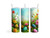 20oz Skinny Tumbler Easter Eggs In A Flower Garden - Stainless Steel Double Wall Insulated Cup With Lid And Straw