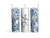 20oz Skinny Tumbler Personalized Floral Blue Roses - Stainless Steel Double Wall Insulated Cup With Lid And Straw