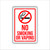 No Smoking Or Vaping Mountable Aluminum Sign 8x12 (available in English or Spanish)