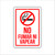 No Smoking Or Vaping Mountable Aluminum Sign 8x12 (available in English or Spanish)