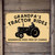 8x12 Grandparent Sign - 'Grandpa's Tractor Rides, Grandkids Ride Free of Charge' - Humorous Indoor/Outdoor Wall Decor
