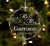 Mr. & Mrs. With Date Personalized 3 Inch Crystal Christmas Ornament With Gift Box