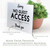 Brushed Aluminum "Sorry, No Guest Access. Thank You" Brushed Aluminum Sign - Durable Small Sign For Vacation Rentals In Two Sizes
