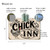 Vintage-Style "The Chick Inn" Sign - Rustic Farmhouse Decor With Detailed Chicken Illustration, 8"x 12"